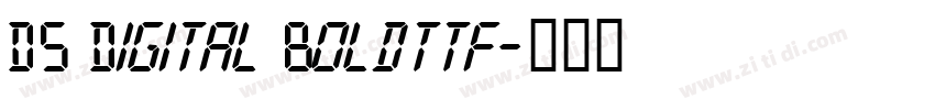 DS Digital Boldttf字体转换